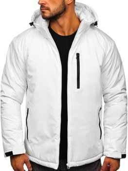 Biela pánska športová zimná bunda Bolf HH011