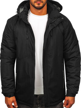 Čierna pánska zimná bunda Bolf 22M321