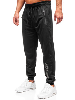 Čierne pánske teplákové jogger nohavice Bolf JX6351