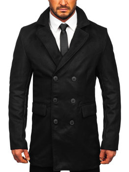 Čierny pánsky zimný kabát Bolf 79B3-073