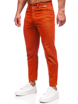 Oranžové pánske látkové nohavice Bolf GT
