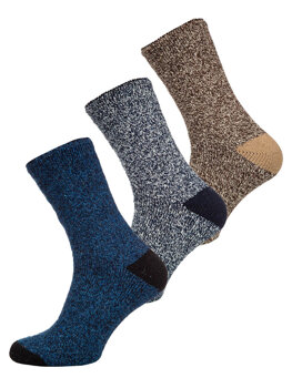Pánske hrubé zimné ponožky ALPAKA -mix farieb-3 Bolf A8999-3P 3PACK
