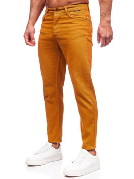Pánske látkové nohavice vo farbe ťavej srsti Bolf GT