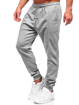 Sivé pánske teplákové jogger nohavice Bolf 8K183