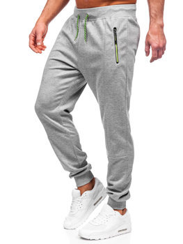 Sivé pánske teplákové jogger nohavice Bolf 8K220