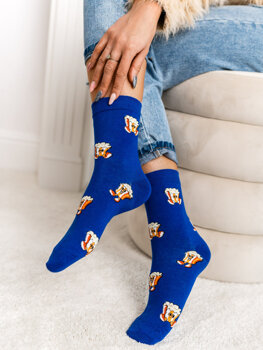 Tmavomodré dámske ponožky Bolf WQ7625-2