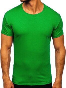 Zelené pánske tričko bez potlače Bolf 2005