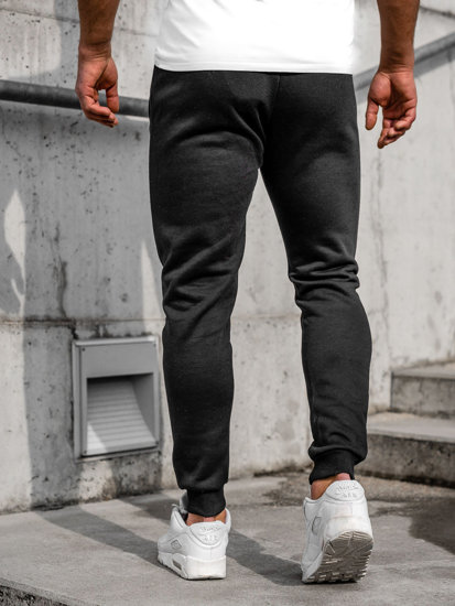 Čierne pánske jogger nohavice Bolf CK01