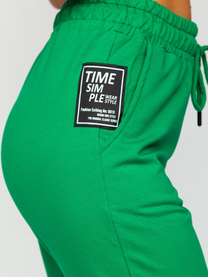 Zelené dámske teplákové nohavice Bolf VE34