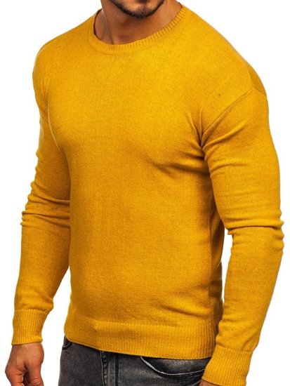 Žltý pánsky sveter Bolf 0001