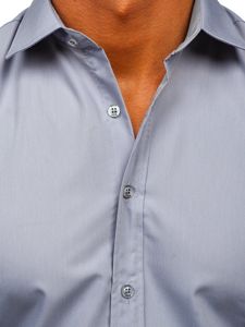 Biela pánska košeľa s krátkymi rukávmi Bolf 17501