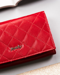 Červená dámska kožená peňaženka 19510