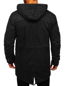 Čierna pánska zimná bunda parka Bolf EX838