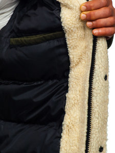 Khaki pánska zimná bunda parka Bolf  1099