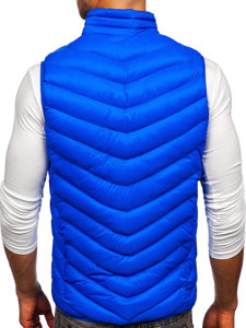 Modrá pánska prešívaná vesta Bolf HDL88006