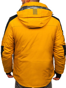 Pánska zimná bunda vo farbe ťavej srsti Bolf 6576