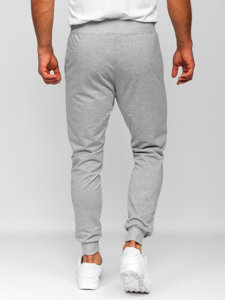 Sivé pánske teplákové jogger nohavice Bolf XW02A